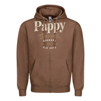 Chestnut Mens Pappy Because Grandpa Is For Old Guys Funny Zipper Hoodie - linhVisuals