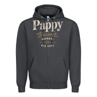 Smoke Mens Pappy Because Grandpa Is For Old Guys Funny Zipper Hoodie - linhVisuals