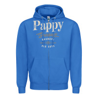 True Royal Mens Pappy Because Grandpa Is For Old Guys Funny Zipper Hoodie - linhVisuals