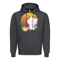 Smoke cat t  shirt ramen noodles kawaii cat t  shirt Zipper Hoodie - linhVisuals