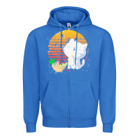 True Royal cat t  shirt ramen noodles kawaii cat t  shirt Zipper Hoodie - linhVisuals