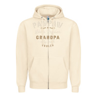 Sandshell Mens Pawpaw Like a Regular Grandpa Funny Fathers Day Zipper Hoodie - linhVisuals