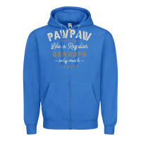 True Royal Mens Pawpaw Like a Regular Grandpa Funny Fathers Day Zipper Hoodie - linhVisuals