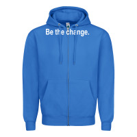 True Royal be the change [tb] Zipper Hoodie - linhVisuals