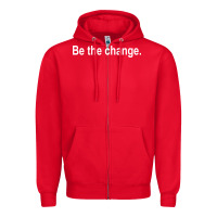 Red be the change [tb] Zipper Hoodie - linhVisuals