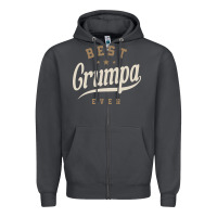 Smoke Mens Best Grumpa Ever Funny Grandpa Zipper Hoodie - linhVisuals