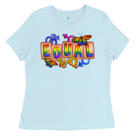 Baby Blue Equal rights Ladies Tee - FaDigitalArtStudio