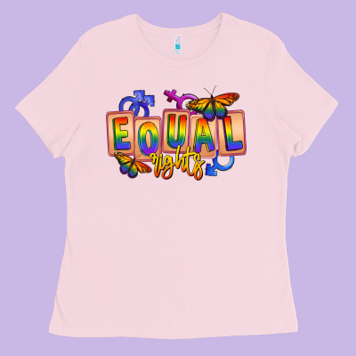 Equal Rights Ladies Tee Designed By Fadigitalartstudio