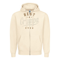 Sandshell Mens Best Grumpa Ever Funny Grandpa Zipper Hoodie - linhVisuals