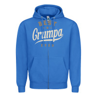 True Royal Mens Best Grumpa Ever Funny Grandpa Zipper Hoodie - linhVisuals