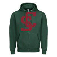 Sports Green santa clara br Zipper Hoodie - linhVisuals