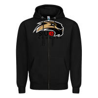 Black siu edwardsville Zipper Hoodie - linhVisuals