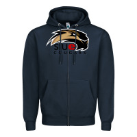 Navy siu edwardsville Zipper Hoodie - linhVisuals