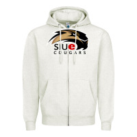 Oatmeal Heather siu edwardsville Zipper Hoodie - linhVisuals