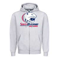 Heather Grey south alabam Zipper Hoodie - linhVisuals