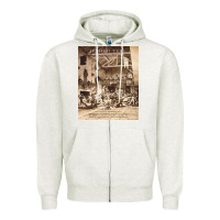 Oatmeal Heather Jethro Tull Zipper Hoodie - linhVisuals