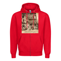 Red Jethro Tull Zipper Hoodie - linhVisuals