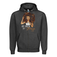 Charcoal Heather black and boujee [tb] Zipper Hoodie - linhVisuals