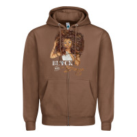 Chestnut black and boujee [tb] Zipper Hoodie - linhVisuals