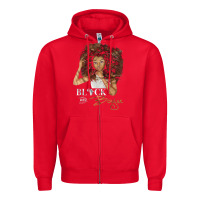 Red black and boujee [tb] Zipper Hoodie - linhVisuals