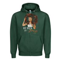Sports Green black and boujee [tb] Zipper Hoodie - linhVisuals