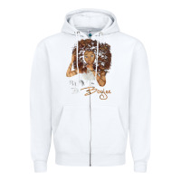 White black and boujee [tb] Zipper Hoodie - linhVisuals