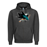 Charcoal Heather the-san-jose-sharks-pen Zipper Hoodie - linhVisuals