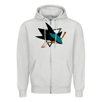 Dove Grey the-san-jose-sharks-pen Zipper Hoodie - linhVisuals