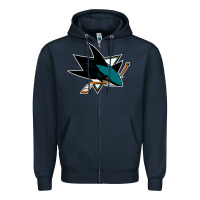 Navy the-san-jose-sharks-pen Zipper Hoodie - linhVisuals