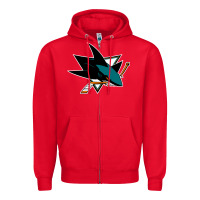 Red the-san-jose-sharks-pen Zipper Hoodie - linhVisuals