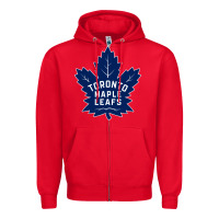 Red the-toronto-maple-leafs-pen Zipper Hoodie - linhVisuals