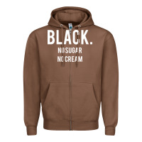 Chestnut black no sugar no cream 02 [tb] Zipper Hoodie - linhVisuals