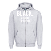 Heather Grey black no sugar no cream 02 [tb] Zipper Hoodie - linhVisuals