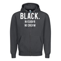 Smoke black no sugar no cream 02 [tb] Zipper Hoodie - linhVisuals