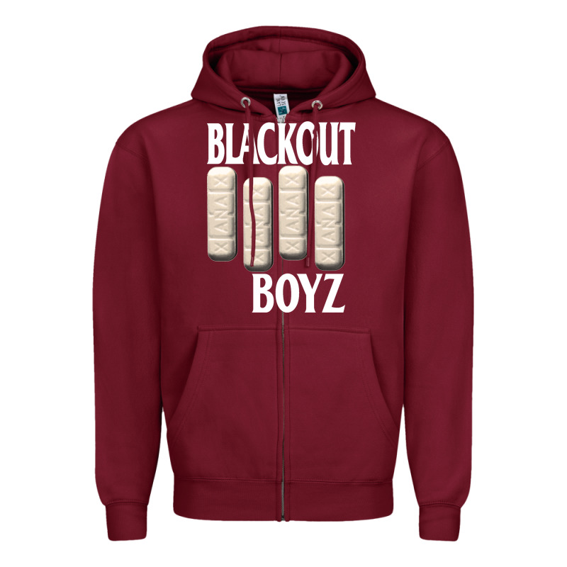 Blackout Boyz Black Zipper Hoodie by linhVisuals | Teevron