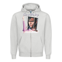 Dove Grey cry baby title Zipper Hoodie - linhVisuals