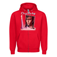 Red cry baby title Zipper Hoodie - linhVisuals