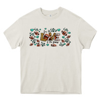 Cream for the love of the game American football Heavy Core Tee - Jasminsmagicworld