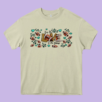 For The Love Of The Game American Football Heavy Core Tee Designed By Jasminsmagicworld