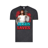 Vintage Black Jesus Saves Vintage Tee - BundleAndBundleShop