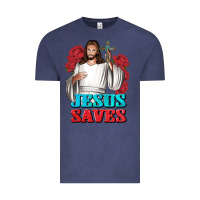 Vintage Denim Jesus Saves Vintage Tee - BundleAndBundleShop