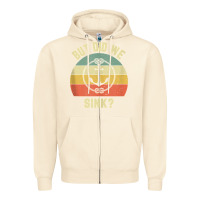 Sandshell mens funny boating shirt but did we sink rope anchor boat captain tank Zipper Hoodie - linhVisuals