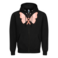 Black gynecologic cancer support t  shirt gynecological cancer awareness pea Zipper Hoodie - linhVisuals