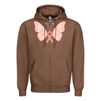 Chestnut gynecologic cancer support t  shirt gynecological cancer awareness pea Zipper Hoodie - linhVisuals