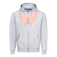 Heather Grey gynecologic cancer support t  shirt gynecological cancer awareness pea Zipper Hoodie - linhVisuals