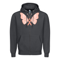 Smoke gynecologic cancer support t  shirt gynecological cancer awareness pea Zipper Hoodie - linhVisuals