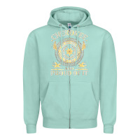 Seafoam cherokee native american and proud of t shirt Zipper Hoodie - linhVisuals