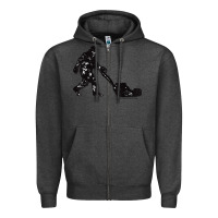 Charcoal Heather mens mowing bigfoot   golf course superintendent maintenance turf t sh Zipper Hoodie - linhVisuals