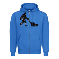 True Royal mens mowing bigfoot   golf course superintendent maintenance turf t sh Zipper Hoodie - linhVisuals