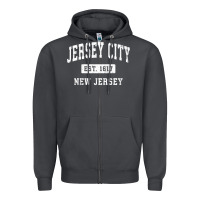 Smoke jersey city new jersey nj vintage established sports design pullover h Zipper Hoodie - linhVisuals